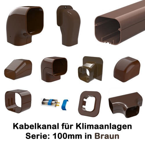 Klimaanlagen kabelkanal braun - klimaanlagen,