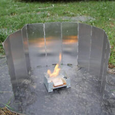 2X Faltbar Windschutz 10 Platte für Campingkocher Gaskocher Herd Feuer Outdoor