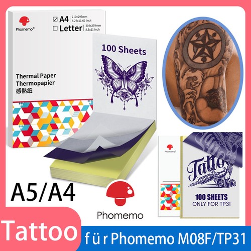100x tattoo stencil - stencil, papier