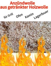 10 Kg Anzündwolle Holzwolle Anzünder Feueranzünder Wolle Gewachst NEU