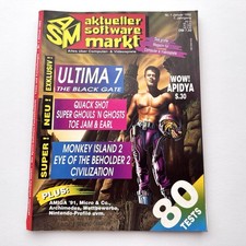 ASM Aktueller Software Markt 1/92 (Videospiele, Amiga, Commodore, Atari ST …)