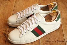 Gucci ace weiß krokodilleder - gucci,