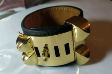 HERMES Collier de Chien Black