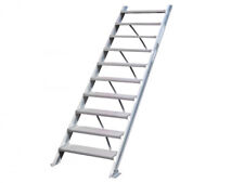 Günzburger Steigtechnik Aluminiumtreppe 200kg Höhe 2.100 mm 10 Stufen Bühnentrep