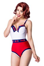 Marine  Badeanzug Retro