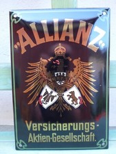 Allianz emailleschild - allianz,