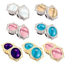 2 Silber Gold Plug Glitzer