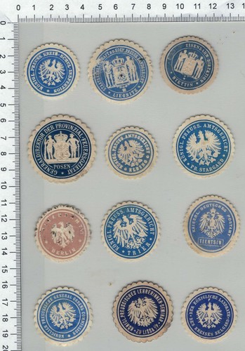 Konvolut siegelmarken - 12,