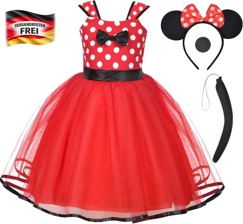 Mädchen kostüm minnie maus - kostüm,
