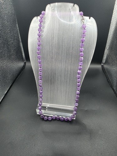 Amethyst kette 8mm 60mm - amethyst,