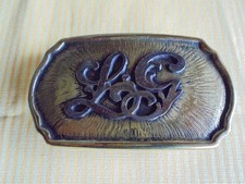 Koppel Schnalle  Initialen  L G Handgefertigt Tracht Damen und Herren Gürtel