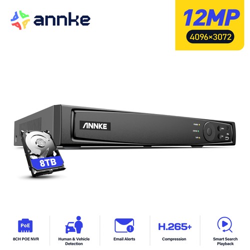 Annke 8ch 12mp poe - 8ch, cctv