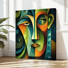 Abstrakte Leinwandbilder Bunt