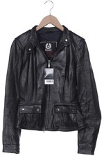Belstaff Jacke Damen Anorak Jacket Kurzmantel Gr. EU 42 Leder Schwarz #hlm9bbb