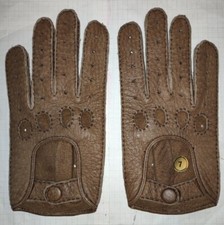Auto Handschuhe Peccary Leder Herren Damen Größe 7  Luxus nr69 Fahrer