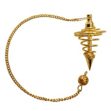 Goldenes spiralpendel - goldenes,