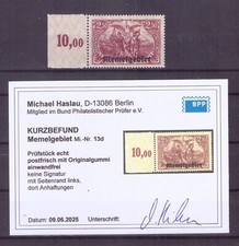 Memel Nr. 13d "bräunlichlila"