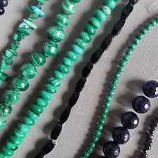 1 Set Malachit Blaufluß Achat