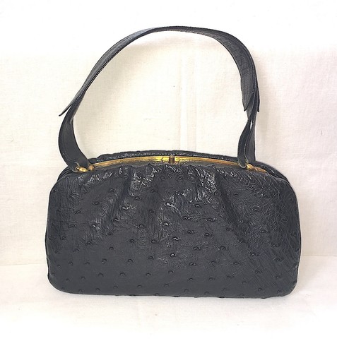 Schwarze leder handtasche aus - handtasche,
