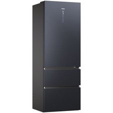 Kombi-Kühlschrank 3 Türen HAIER HTW7720ENMB Inox Schwarz Kapazität von 483 Liter
