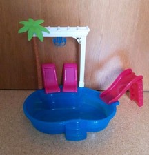 Barbie Zubehör: Pool mit Rutsche