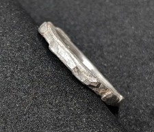 2,5 mm breiter Stapelring Dicke 3 mm  gewölbt gehämmert Silber 999 Flamere