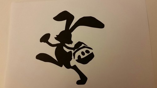 Schablone osterhase auf a4 - 5,