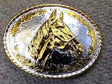 Gürtelschnalle Buckle Pferd Indianer Western Vaquero Design USA