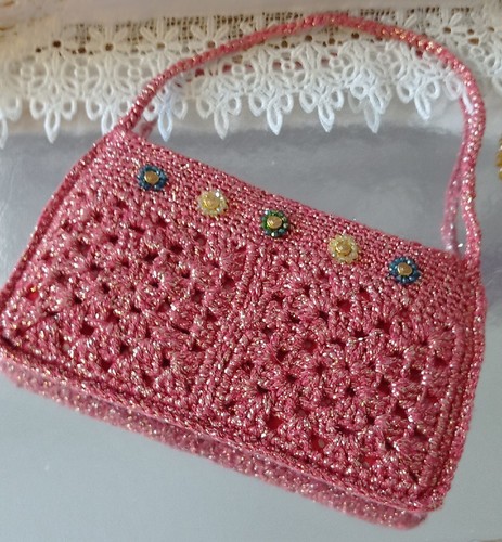 Häkeltasche handmade rosa - handmade,