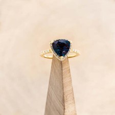 2.25 Karat Alexandrit Kunstdiamanten Grown Diamant Verlobung Solitaire Ring 14k