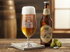 Pilsglas mit Name graviert