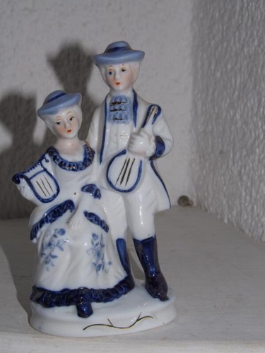 Porzellanfigur musiker mit - musiker,