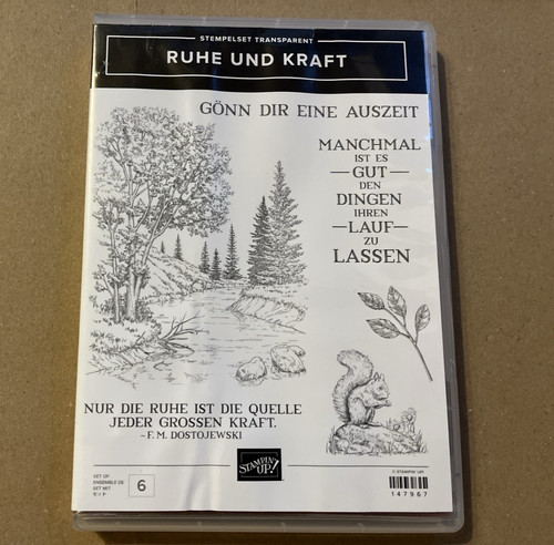 Stampin stempelset ruhe - up, "