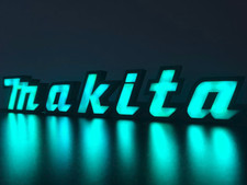 LED Makita Logo Schriftzug - Akku 18V 14.4V 36V 40V Dekoration Deko Werkstatt