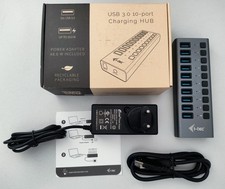 i-tec USB 3.0 Charging HUB 10 port + Power Adapter 48 W Ladestation f. 10 Geräte