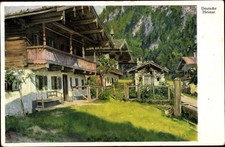 Künstler Ak Rau, Emil, Deutsche Heimat, Ortschaft im Gebirge - 4047344