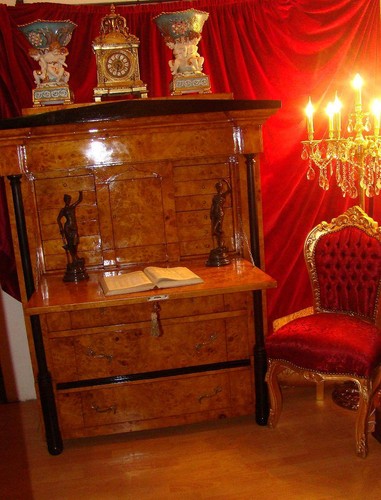 Sekretär biedermeier - sekretär,