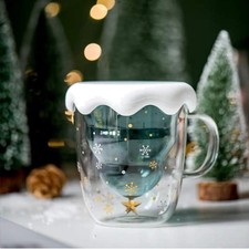 Weihnachts Kaffee Becher Glas