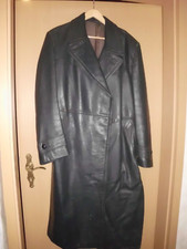 Antiker schwerer Ledermantel --  DDR Mantel   DDR Ledermantel - VEB Nikator Echt