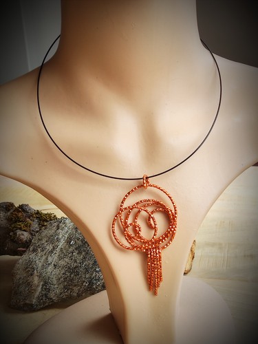 Art deco anhänger - deco, kette