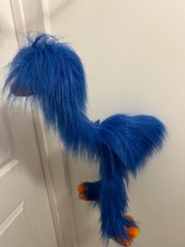 Vintage Puppe blau Vogel