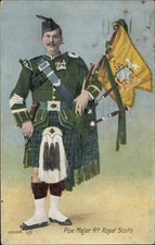 Ak Pipe Major 4th Royal Scots, Schottischer Soldat, Dudelsack - 3798065