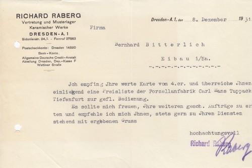 Dresden brief 1931 - 1931,, richard