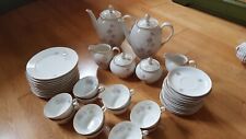 Antikes 12-teiliges Kaffeeservice, Marke: PP Probstzella, 42 Teile