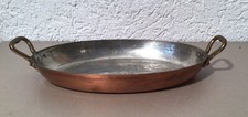 Kupferpfanne, verzinnt ? Oval  26,5 x 3,5 cm Made in France