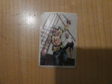 1 Stück Rubbelbild Sammelbild Pirat unbekannte Serie ca 50 Jahre alt