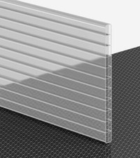Doppelstegplatten Stegplatten 16mm Polycarbonat 3-Fach Struktur farblos Longlife