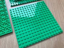 5x Lego Bau Platte 16x16 grün