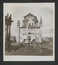 altes sw Foto Brandenburg NIKOLAIKIRCHE POTSDAM Ruine Weltkrieg Luftkrieg 1945