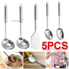 5er Küchenhelfer Set Edelstahl Küchenutensilien Set Kochgeschirr Löffel Besteck